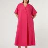 Marina Rinaldi Abiti | Abiti*Abito chemisier in popeline FUXIA