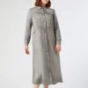 Marina Rinaldi Abiti | Abiti*Abito chemisier in raso GRIGIOMEDIO