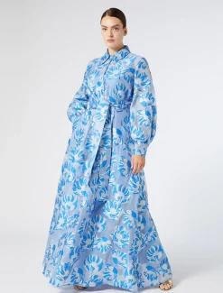 Marina Rinaldi Abiti | Abiti*Abito chemisier in seta BLUETTE