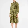 Marina Rinaldi Abiti | Abiti*Abito chemisier in twill VERDEMUSCHIO