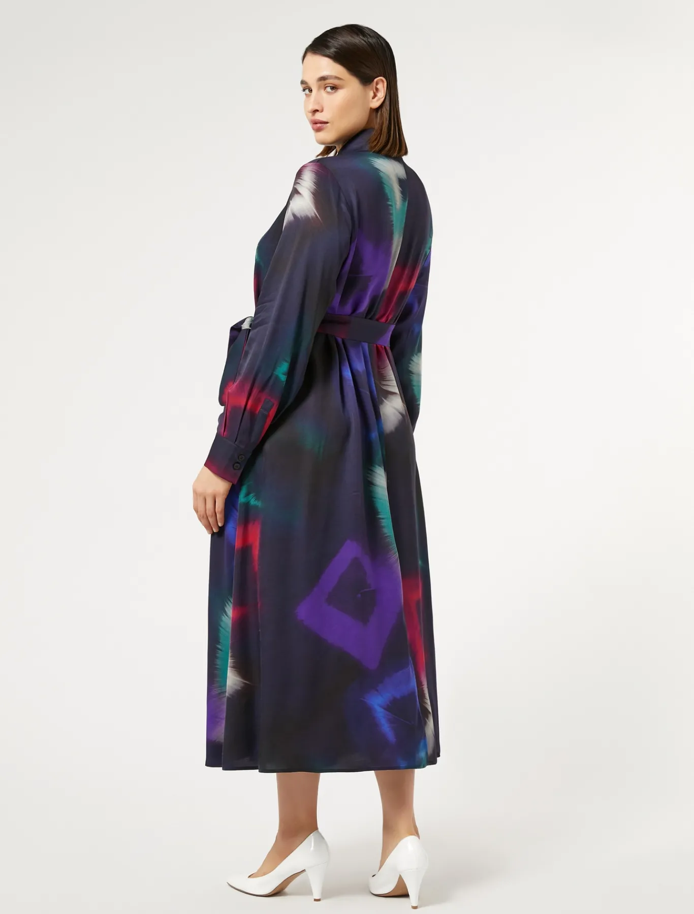 Marina Rinaldi Abiti | Abiti*Abito chemisier in twill NERO