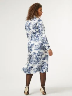 Marina Rinaldi Abiti | Abiti*Abito chemisier in twill BIANCOBLU