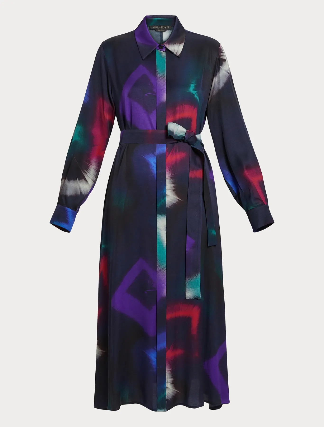 Marina Rinaldi Abiti | Abiti*Abito chemisier in twill NERO