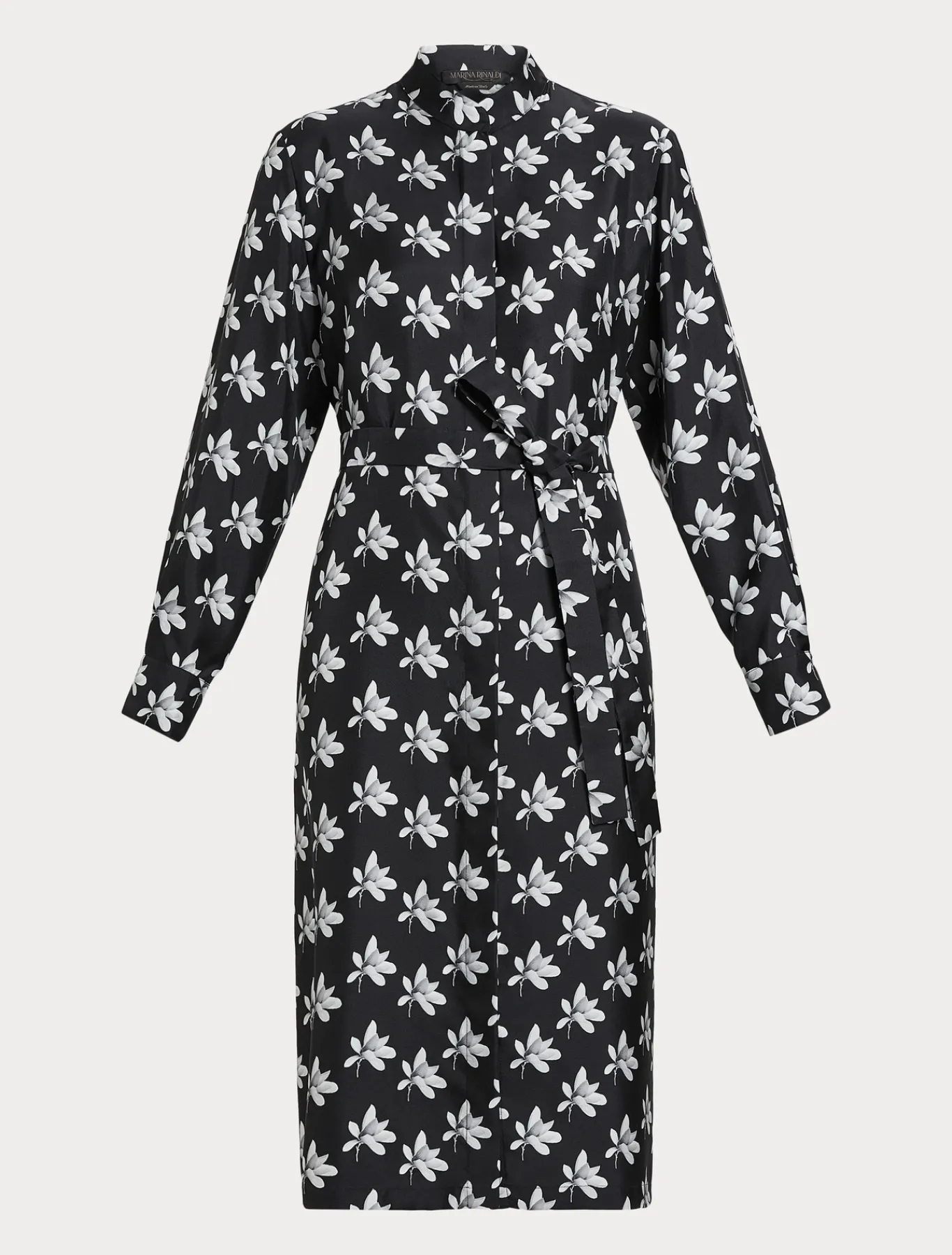 Marina Rinaldi Abiti | Abiti*Abito chemisier in twill NERO