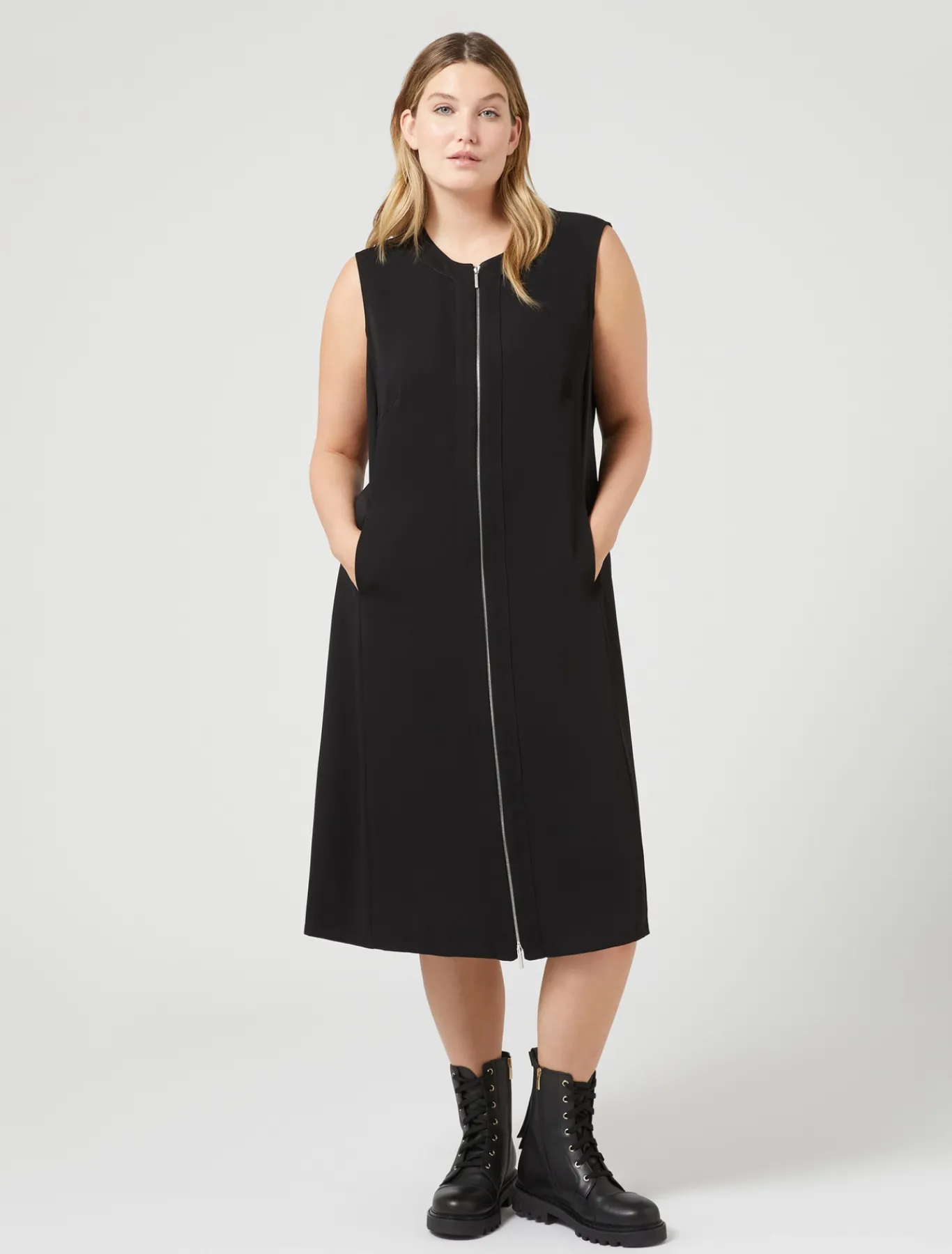 Marina Rinaldi Abiti | Abiti*Abito in cady leggero NERO