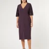 Marina Rinaldi Abiti | Abiti*Abito in cady triacetato BORDEAUX