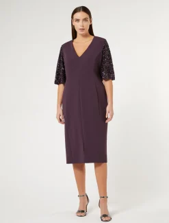 Marina Rinaldi Abiti | Abiti*Abito in cady triacetato BORDEAUX