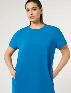 Marina Rinaldi Abiti | Abiti*Abito in cady triacetato TURCHESE