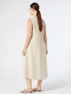 Marina Rinaldi Abiti | Abiti*Abito in cady triacetato BEIGE