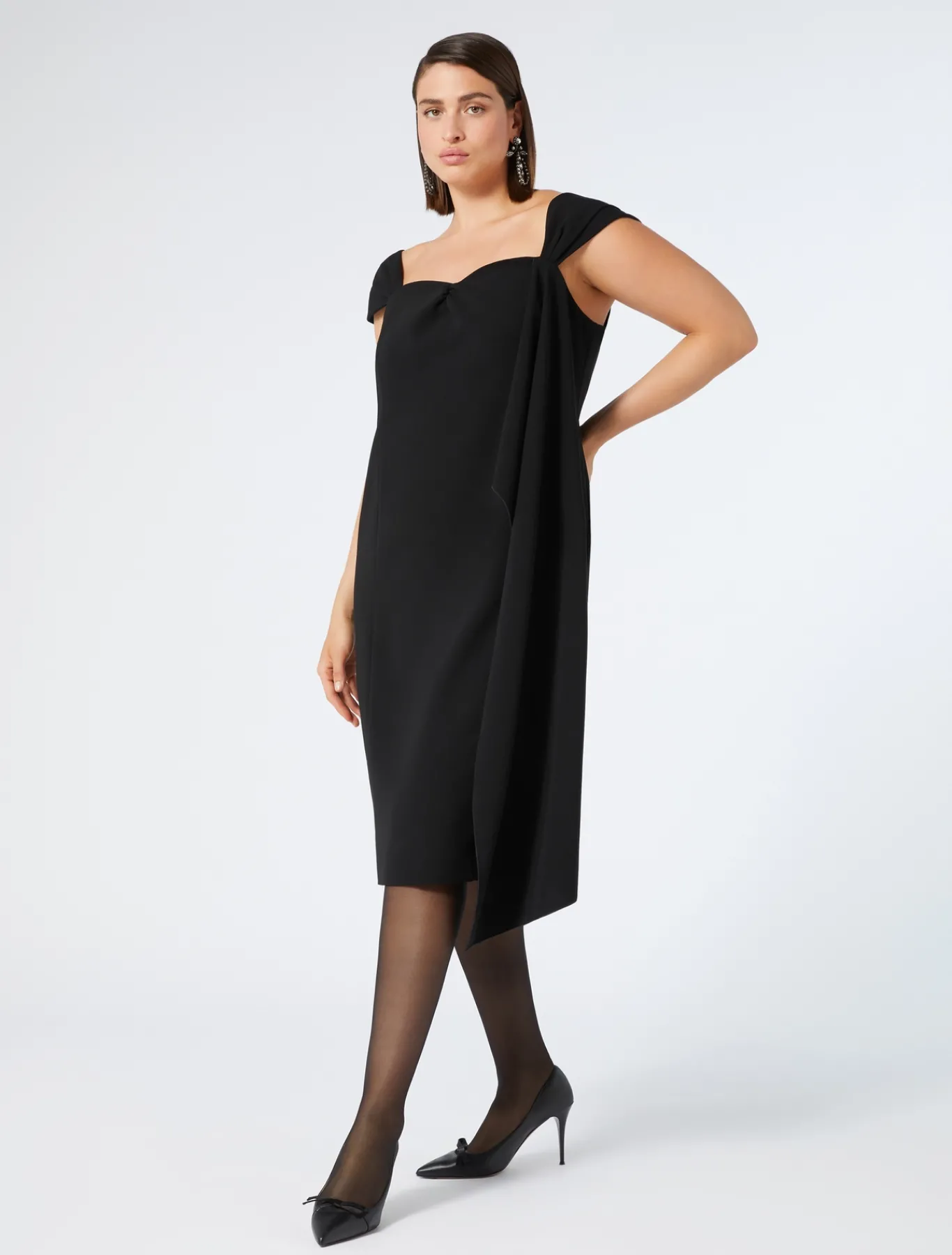 Marina Rinaldi Abiti | Abiti*Abito in cady triacetato NERO