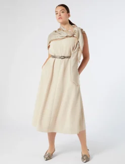 Marina Rinaldi Abiti | Abiti*Abito in cady triacetato BEIGE