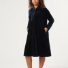 Marina Rinaldi Abiti | Abiti*Abito in ciniglia stretch BLUNOTTE