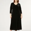 Marina Rinaldi Abiti | Abiti*Abito in ciniglia stretch NERO