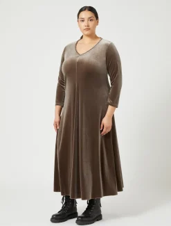 Marina Rinaldi Abiti | Abiti*Abito in ciniglia stretch ROCCIA