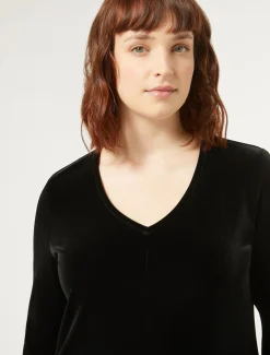 Marina Rinaldi Abiti | Abiti*Abito in ciniglia stretch NERO
