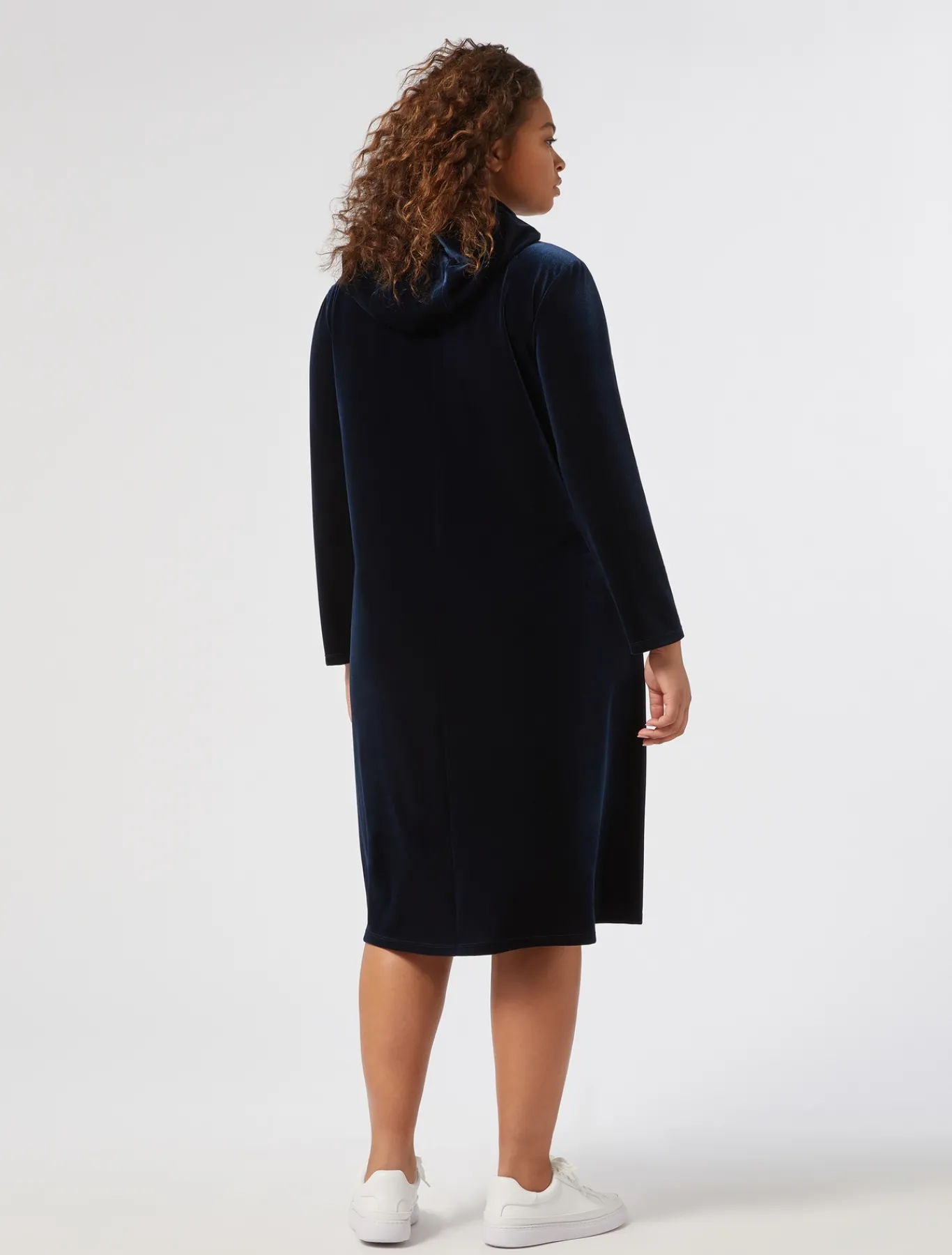 Marina Rinaldi Abiti | Abiti*Abito in ciniglia stretch BLUNOTTE