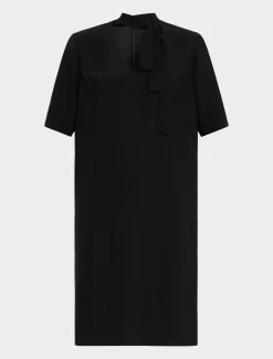 Marina Rinaldi Abiti | Abiti*Abito in crêpe di envers satin NERO
