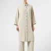 Marina Rinaldi Abiti | Abiti*Abito in crêpe envers satin BEIGE