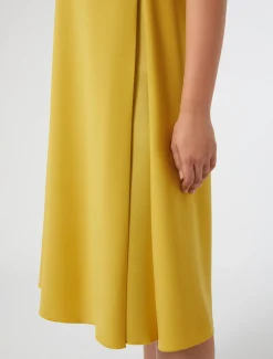 Marina Rinaldi Abiti | Abiti*Abito in crêpe envers satin ORO