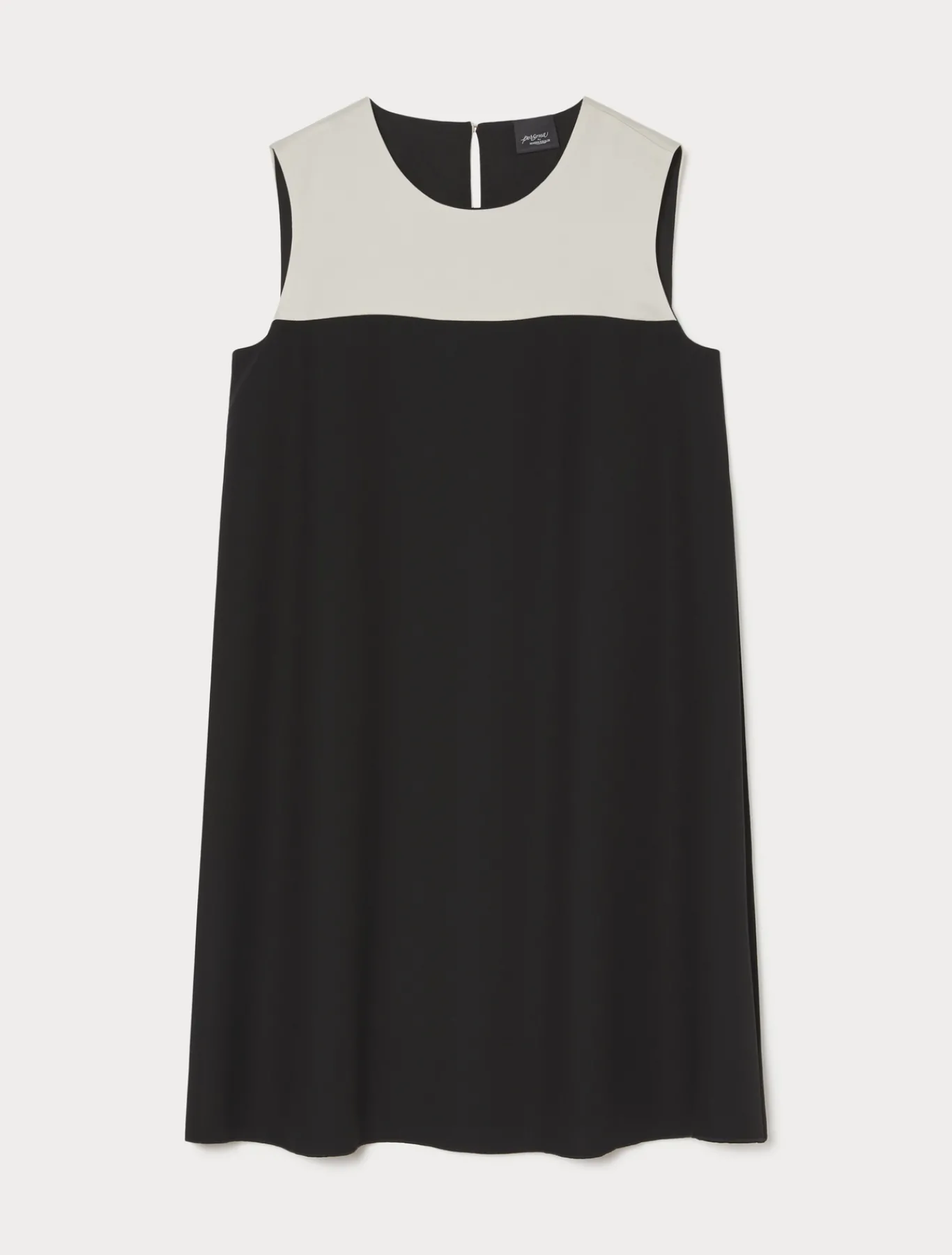 Marina Rinaldi Abiti | Abiti*Abito in crêpe envers satin NERO