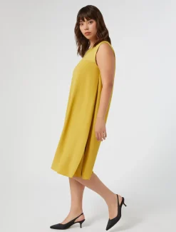 Marina Rinaldi Abiti | Abiti*Abito in crêpe envers satin ORO