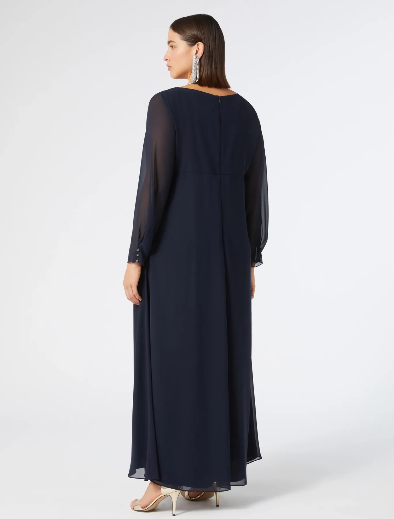 Marina Rinaldi Abiti | Abiti*Abito in crêpe georgette BLUNOTTE