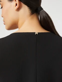 Marina Rinaldi Abiti | Abiti*Abito in crêpe satin NERO