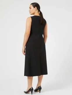 Marina Rinaldi Abiti | Abiti*Abito in crêpe satin NERO