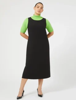Marina Rinaldi Abiti | Abiti*Abito in crêpe satin NERO
