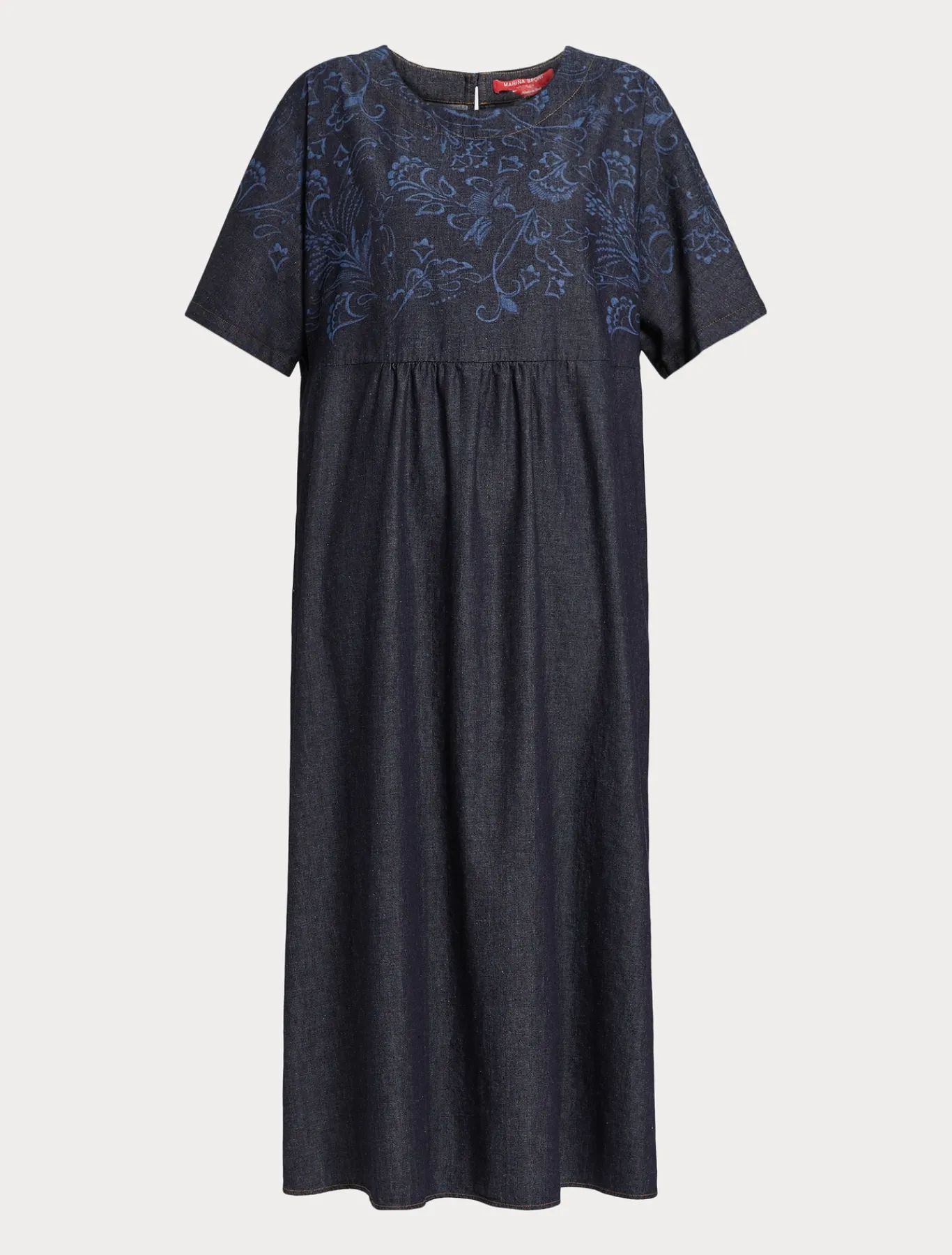 Marina Rinaldi Abiti | Abiti*Abito in denim con ricamo BLU