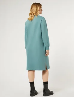Marina Rinaldi Abiti | Abiti*Abito in felpa di cotone stretch VERDESALVIA