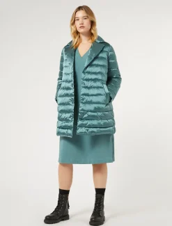 Marina Rinaldi Abiti | Abiti*Abito in felpa di cotone stretch VERDESALVIA