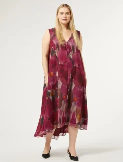 Marina Rinaldi Selezione Elegante | Collezione Elegante*Abito in georgette RUBINO