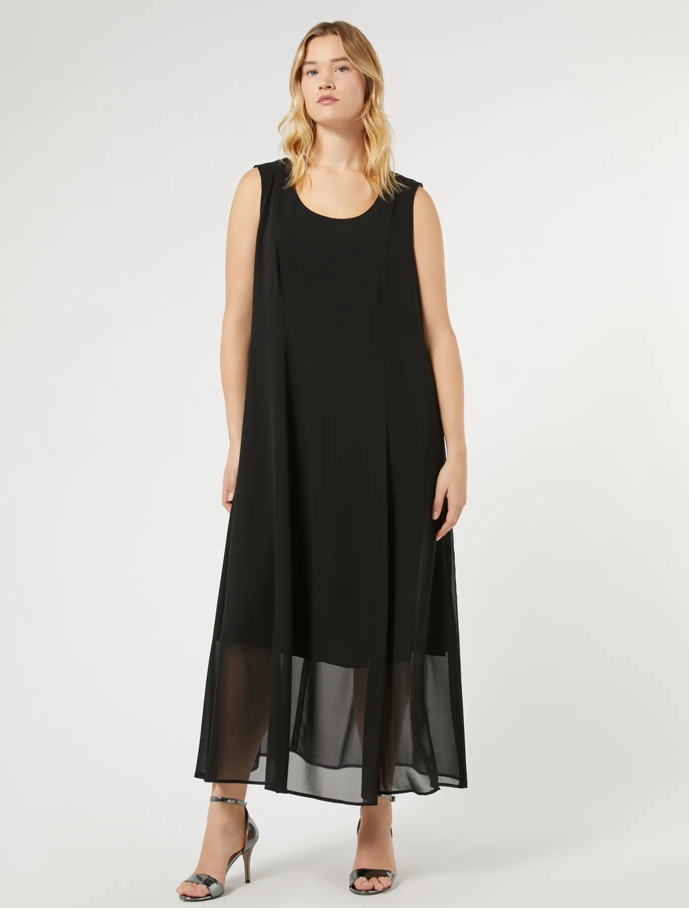 Marina Rinaldi Abiti | Selezione Elegante*Abito in georgette NERO