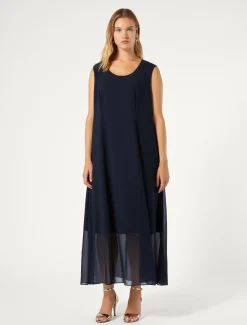 Marina Rinaldi Abiti | Abiti*Abito in georgette BLUMARINO