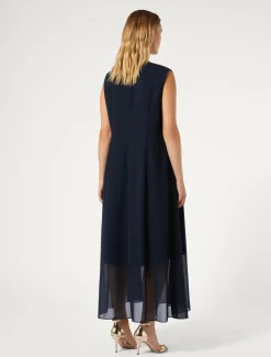 Marina Rinaldi Abiti | Abiti*Abito in georgette BLUMARINO