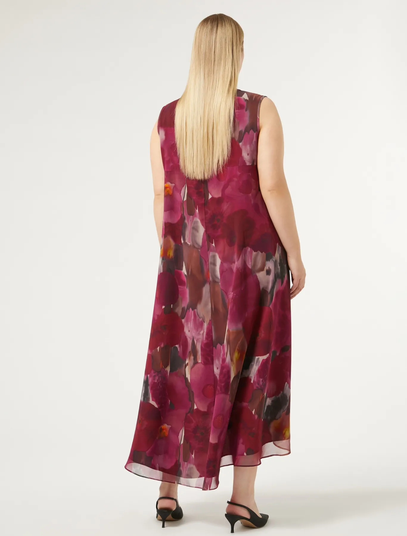 Marina Rinaldi Selezione Elegante | Collezione Elegante*Abito in georgette RUBINO