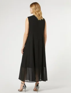 Marina Rinaldi Abiti | Selezione Elegante*Abito in georgette NERO
