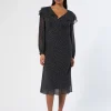 Marina Rinaldi Abiti | Abiti*Abito in georgette di seta NERO