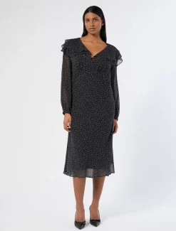 Marina Rinaldi Abiti | Abiti*Abito in georgette di seta NERO