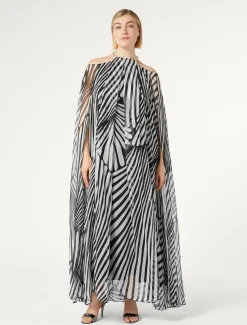 Marina Rinaldi Abiti | Abiti*Abito in georgette di seta NERO