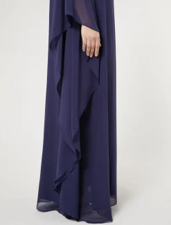 Marina Rinaldi Abiti | Abiti*Abito in georgette di seta BLUMARINO