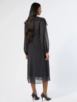 Marina Rinaldi Abiti | Abiti*Abito in georgette di seta NERO