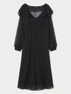 Marina Rinaldi Abiti | Abiti*Abito in georgette di seta NERO