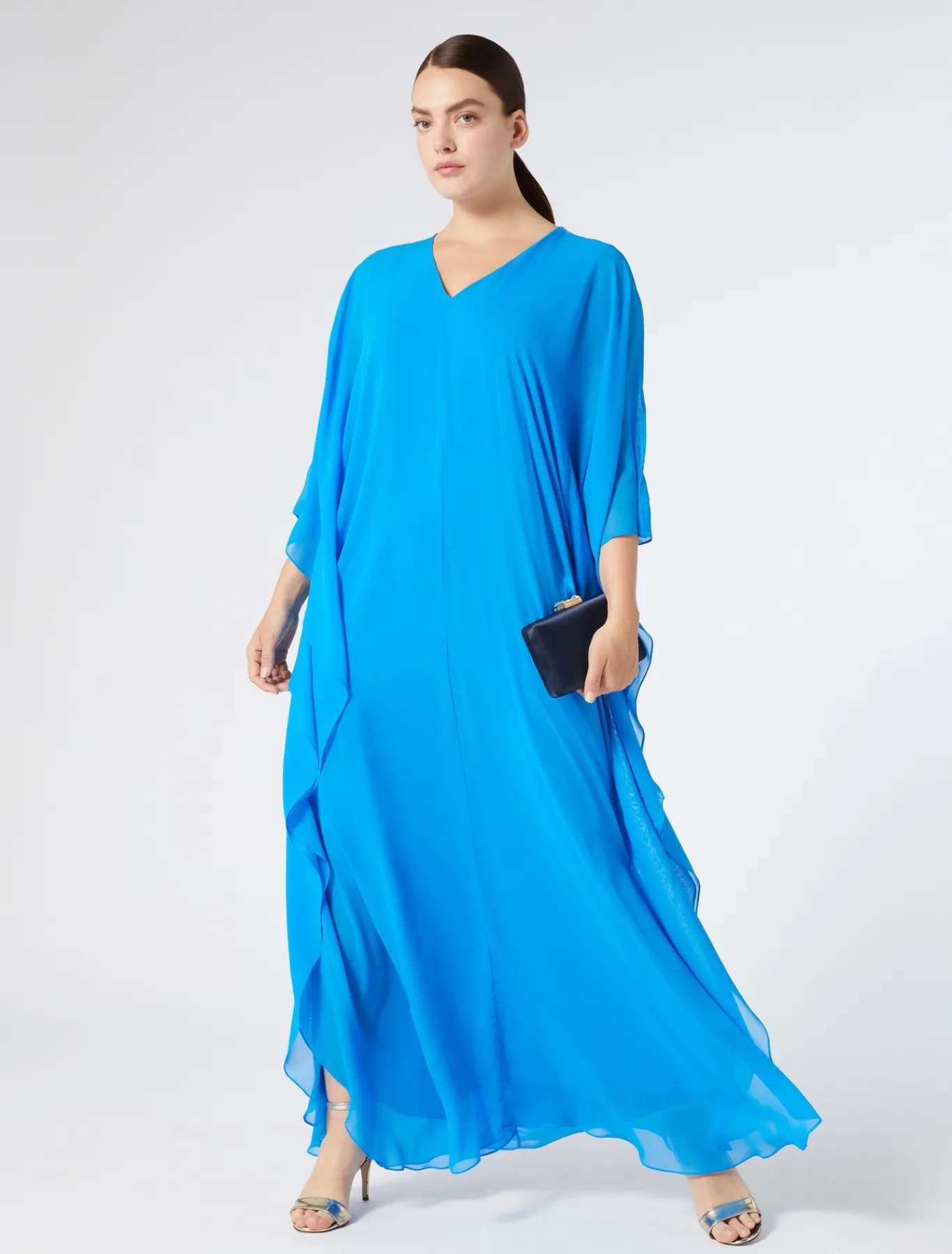 Marina Rinaldi Abiti | Abiti*Abito in georgette di seta BLUETTE