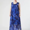 Marina Rinaldi Selezione Elegante | Collezione Elegante*Abito in georgette stampata BLUNOTTE