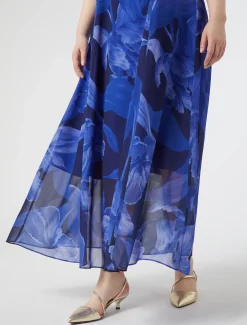 Marina Rinaldi Selezione Elegante | Collezione Elegante*Abito in georgette stampata BLUNOTTE