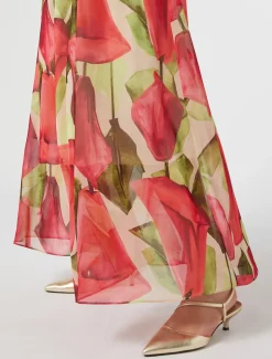 Marina Rinaldi Abiti | Selezione Elegante*Abito in georgette stampata ROSA