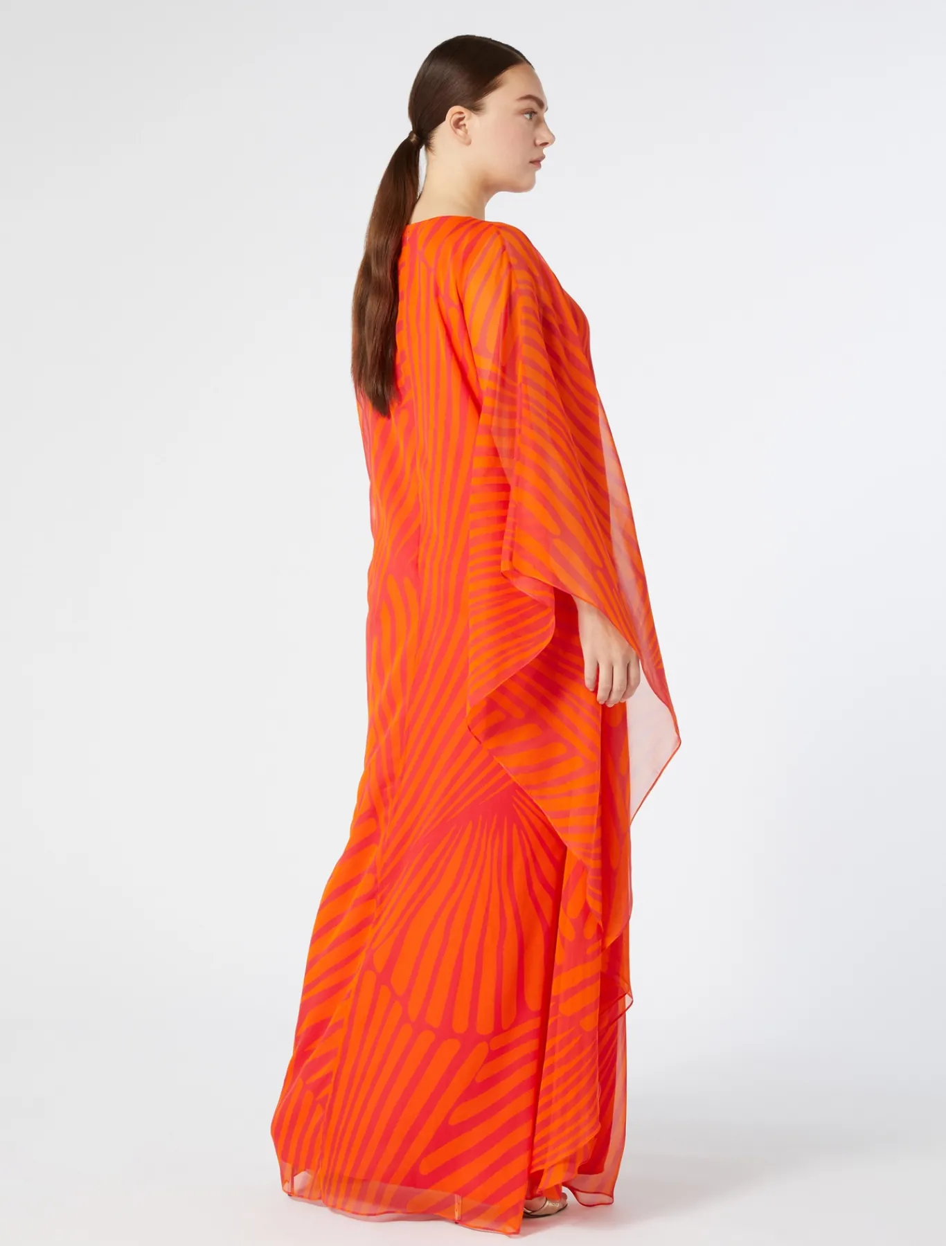 Marina Rinaldi Abiti | Abiti*Abito in georgette stampato ROSA