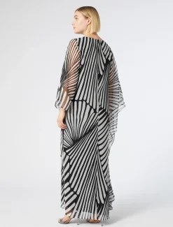 Marina Rinaldi Abiti | Abiti*Abito in georgette stampato NERO